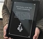 CEC Teacher of the Year plaque